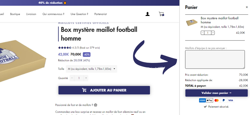 Comment indiquer les maillots d