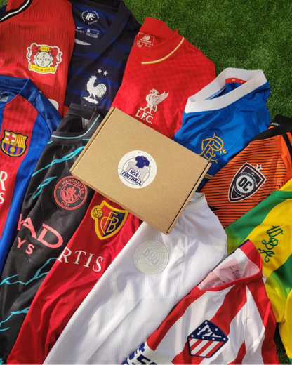 Box maillot mystère football