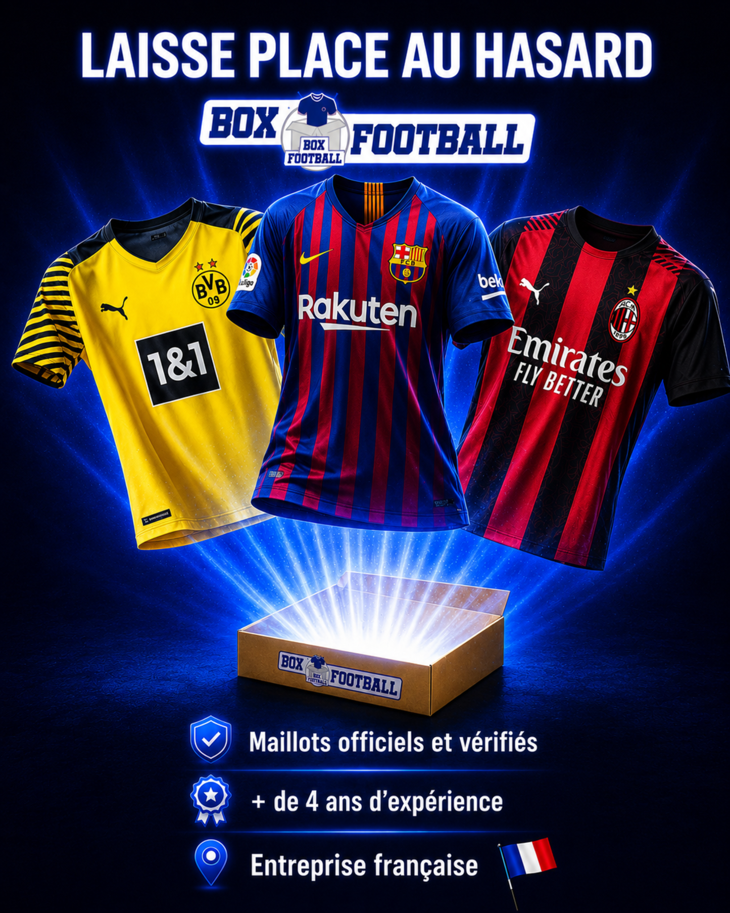 Box maillot mystère football enfant
