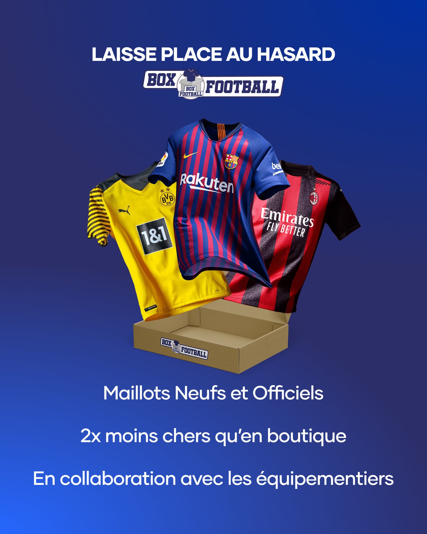 Box maillot mystère football enfant