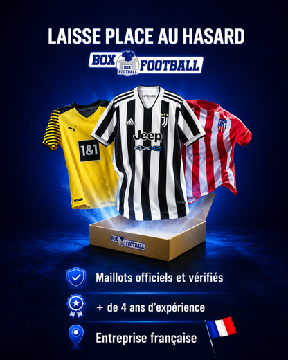 Box maillot mystère football