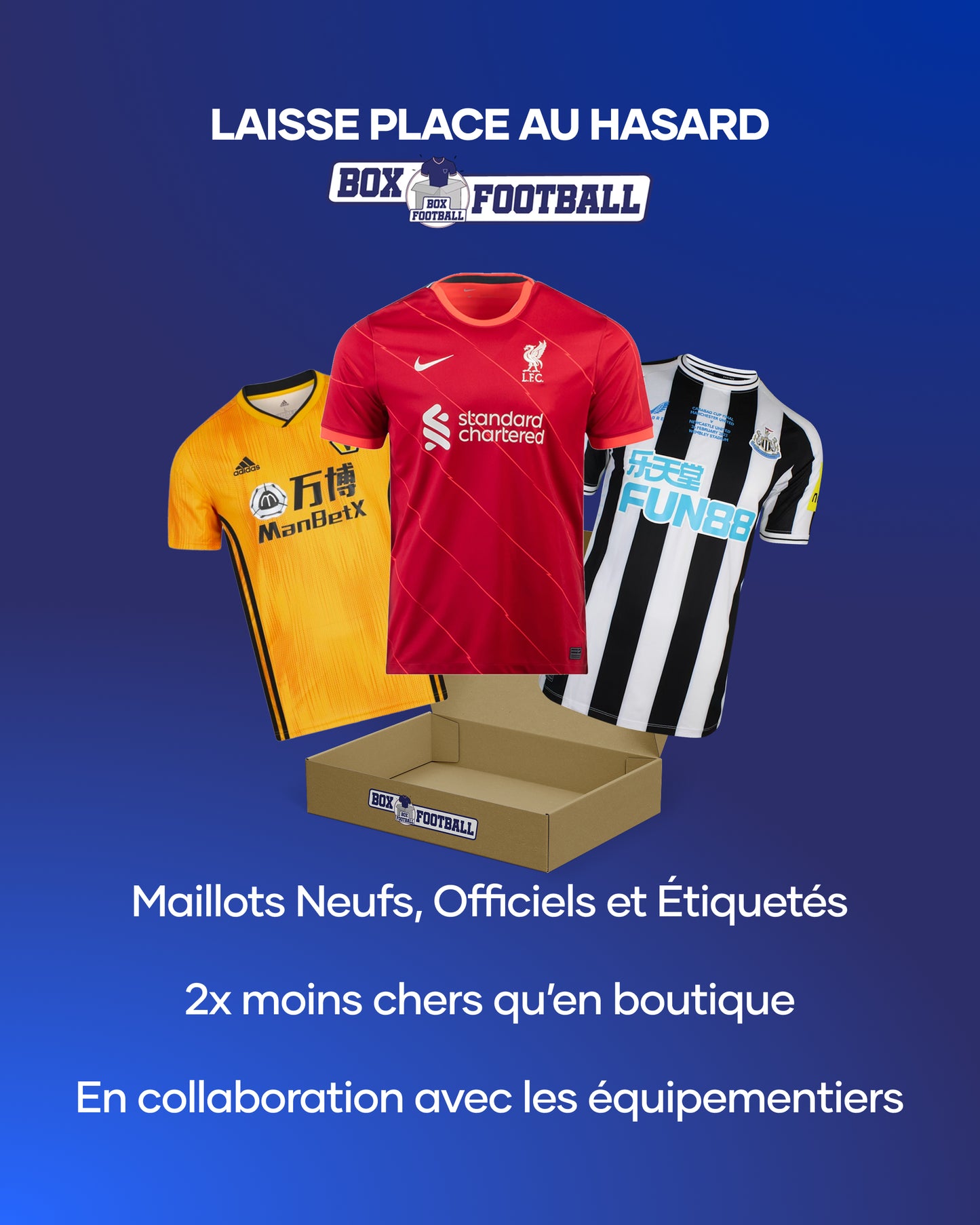 Box maillot mystère Premier League