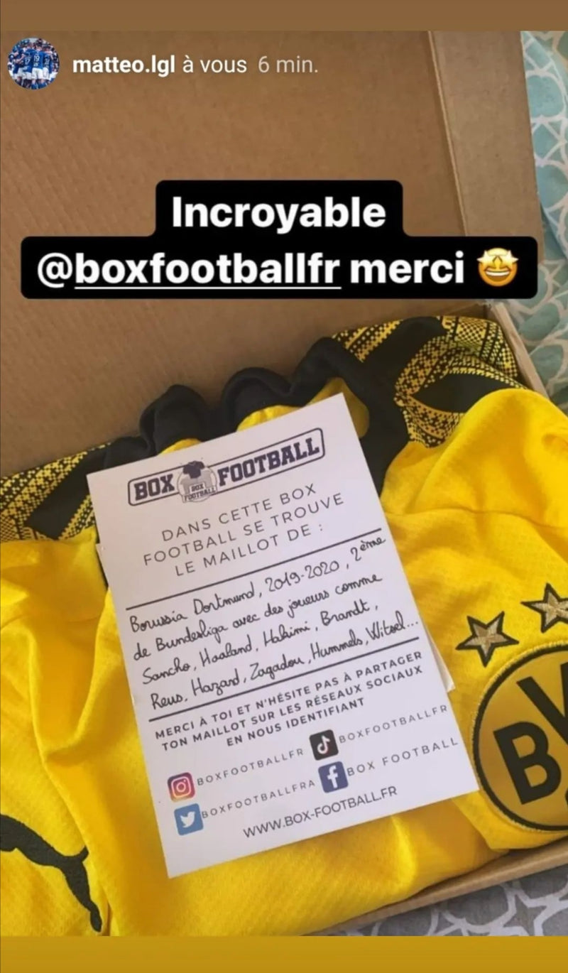 Lebonmaillot Box MYSTÈRE DE Football 100% Authentique Officiel - Maillot DE  Foot Surprise Fan de Foot - Boutique du Supporter - Taille L : :  Mode